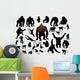 Set Different Monkeys Wall Decal