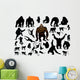 Set Different Monkeys Wall Decal