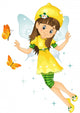 Lemon fairy Wall Decal