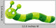 Cute Green Caterpillar
