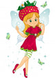 Strawberry fairy Wall Decal