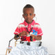 Black African American child with stethoscope and car Wall Decal