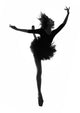 Female Ballerina Studio Wall Decal