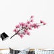 Pink Magnolia Branch Wall Decal
