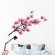 Pink Magnolia Branch Wall Decal