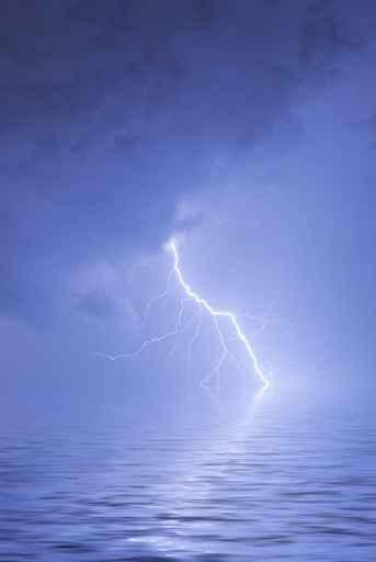 Lightning over Water Wall Decal