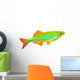Tropical Fish White Wall Decal