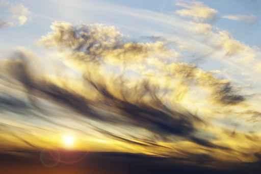 Sunset and Clouds Wall Decal