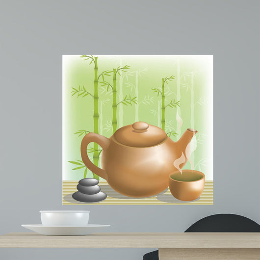 Green Tea Wall Mural