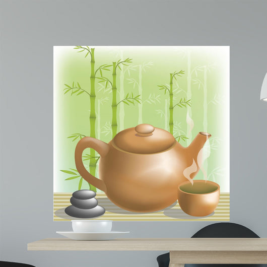 Green Tea Wall Mural