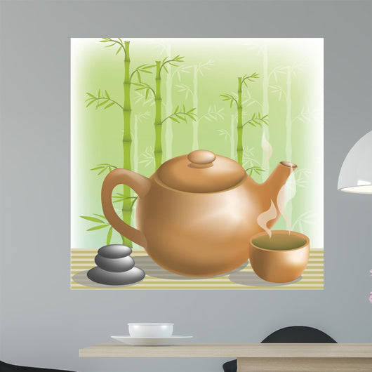 Green Tea Wall Mural