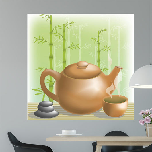 Green Tea Wall Mural