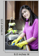Teen Girl Washing Dishes