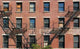 New York Brick Building and Fire Escapes Wall Decal