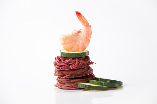 Red Shrimp and Zucchini Wall Mural