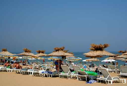 Crowded Black Sea Beach Wall Decal