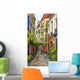 Paris Street Illustration Wall Mural