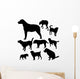 Dogs Vector Wall Decal