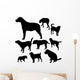 dogs - vector Wall Decal