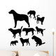 dogs - vector Wall Decal