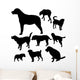 dogs - vector Wall Decal