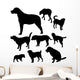dogs - vector Wall Decal