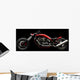 Concept Motorcycle Black Wall Decal