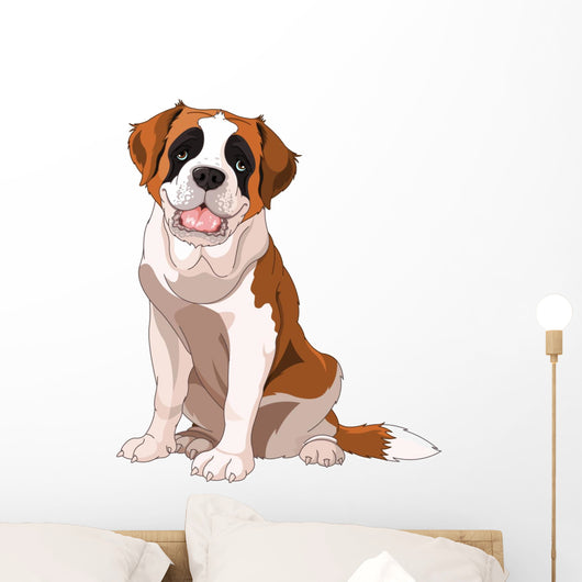 St. Bernard Dog Wall Decal