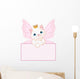 Princess Cat Nametag Wall Decal