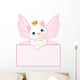 Princess Cat Nametag Wall Decal