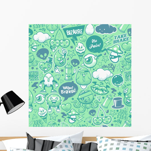 Graffiti Seamless Texture Wall Decal