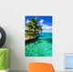 Tropical Villa and Palm Tree Wall Mural