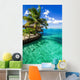 Tropical Villa and Palm Tree Wall Mural