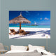 Chairs and Umbrella on a Beach Wall Mural