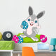 Easter Bunny width eggs Wall Decal