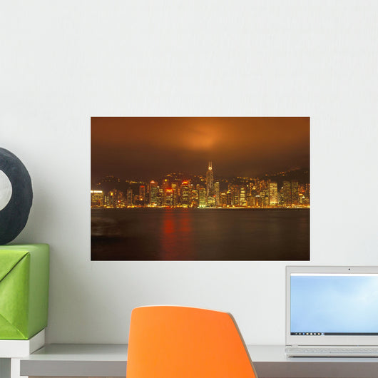 Night Skyline Wall Mural