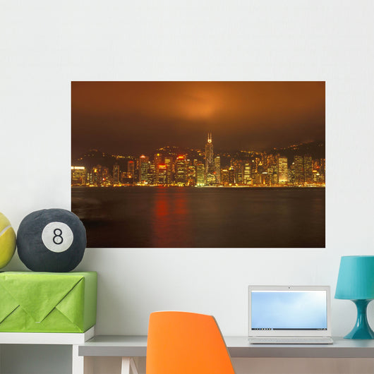 Night Skyline Wall Mural