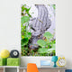 Alligator Closeup in Wild Wall Mural