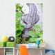 Alligator Closeup in Wild Wall Mural