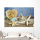Summer Concept with Seashells Wall Mural