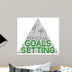 Goals Word Cloud Wall Decal