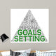 Goals Word Cloud Wall Decal