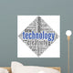 Technology and Creativity Concept in Tag Cloud Wall Decal