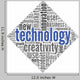 Technology and Creativity Concept in Tag Cloud Wall Decal