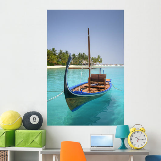 Turquoise Lagoon Atoll with