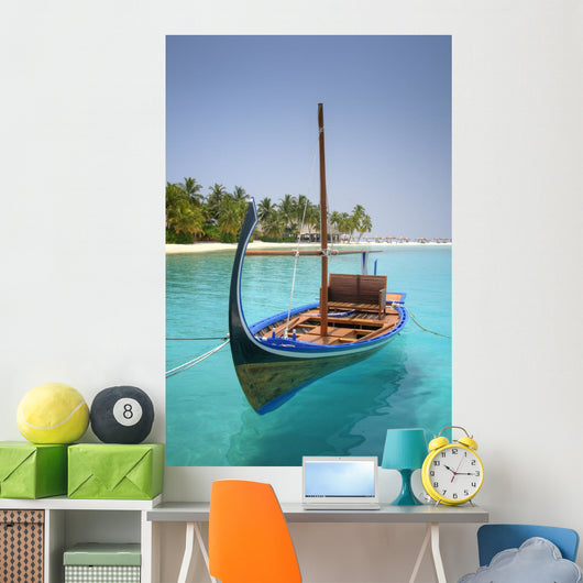 Turquoise Lagoon Atoll with