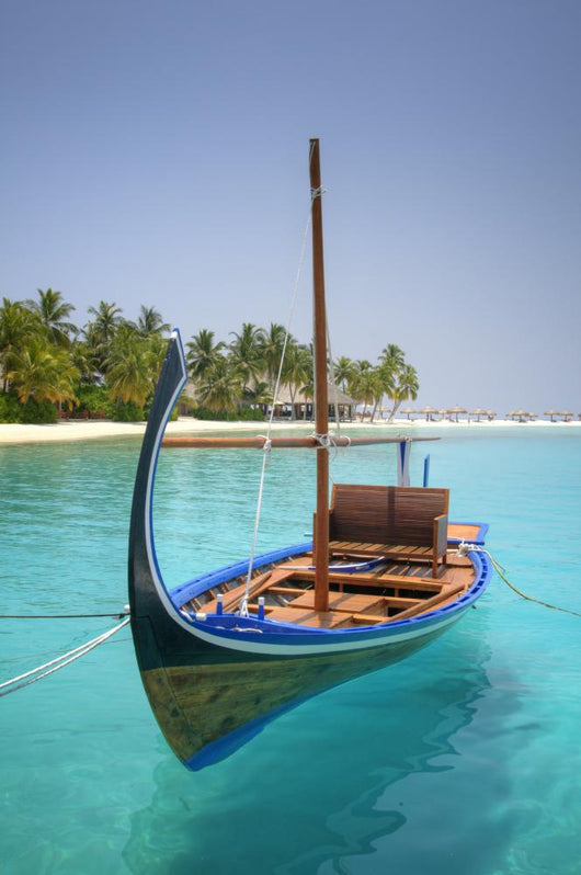 Turquoise Lagoon Atoll with