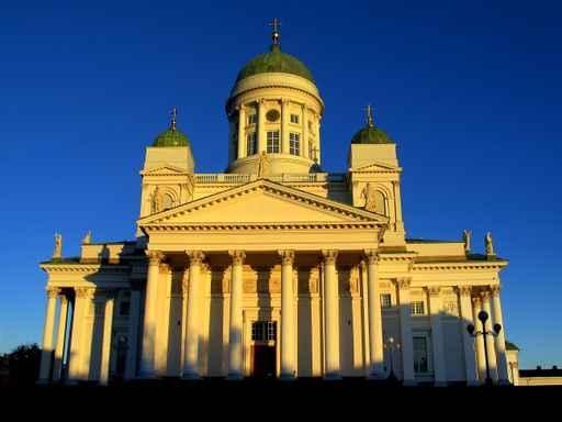 Helsinki Dom Bei Sonnenuntergang Wall Decal