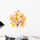 Frangipani Plumeria Flowers Wall Decal