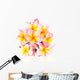 Frangipani Plumeria Flowers Wall Decal